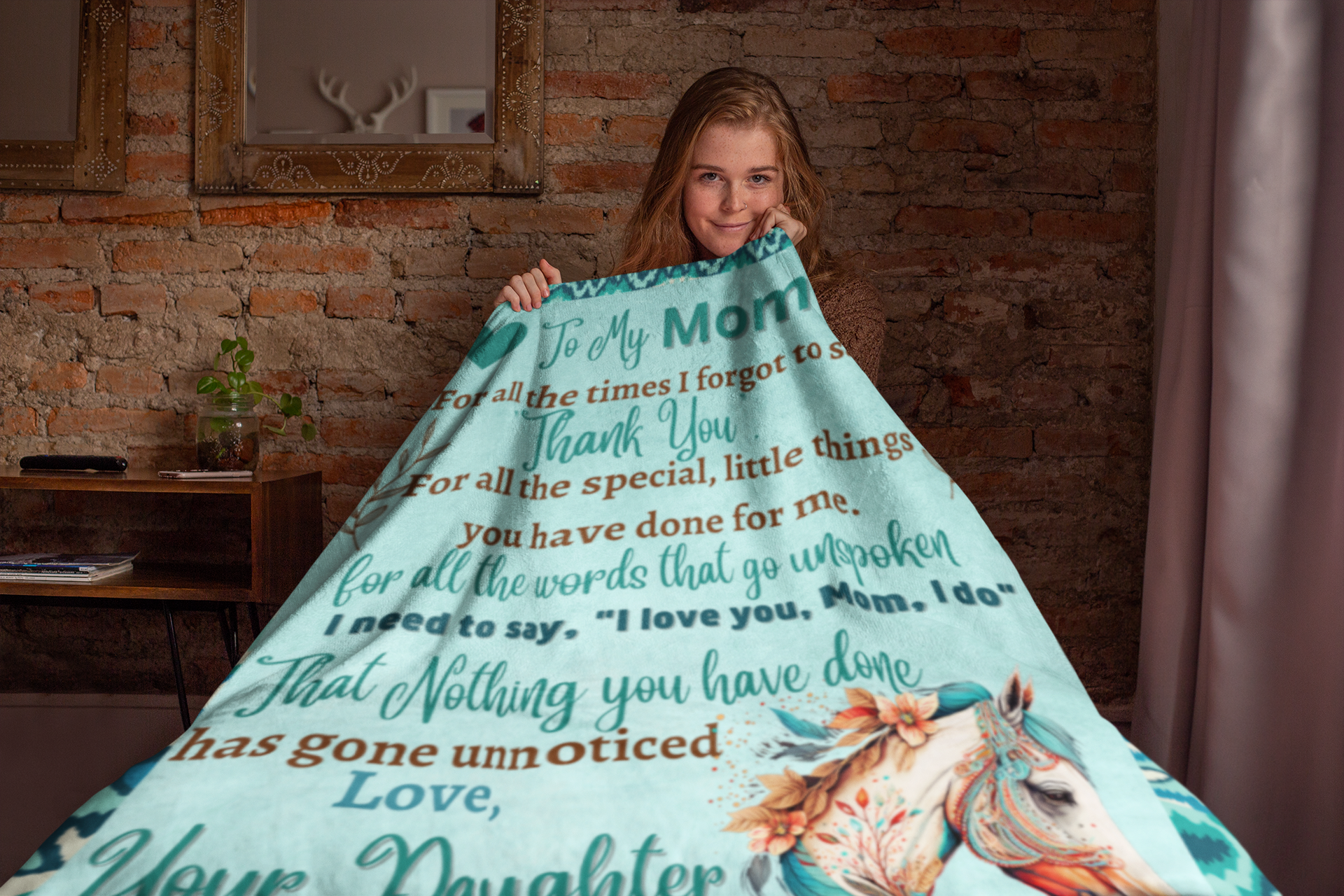  Gifts for Mom I Love You Mom Blanket Birthday