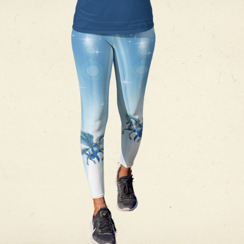 Blue Support A Cause Leggings For Horse Lovers