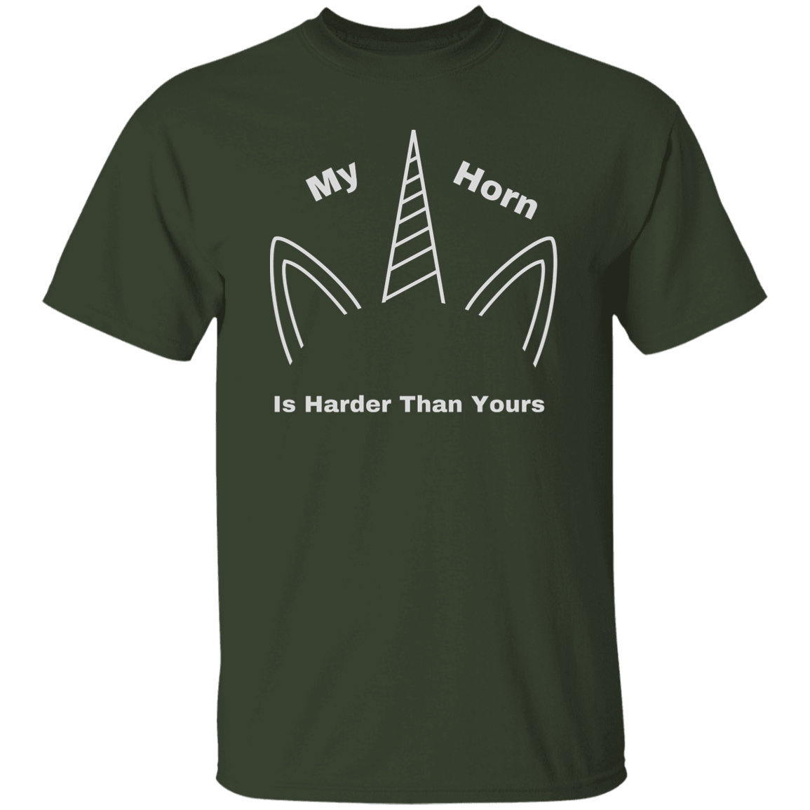 My Horn Is Harder Than Yours Men's Father's Day T-Shirt Funny Haha