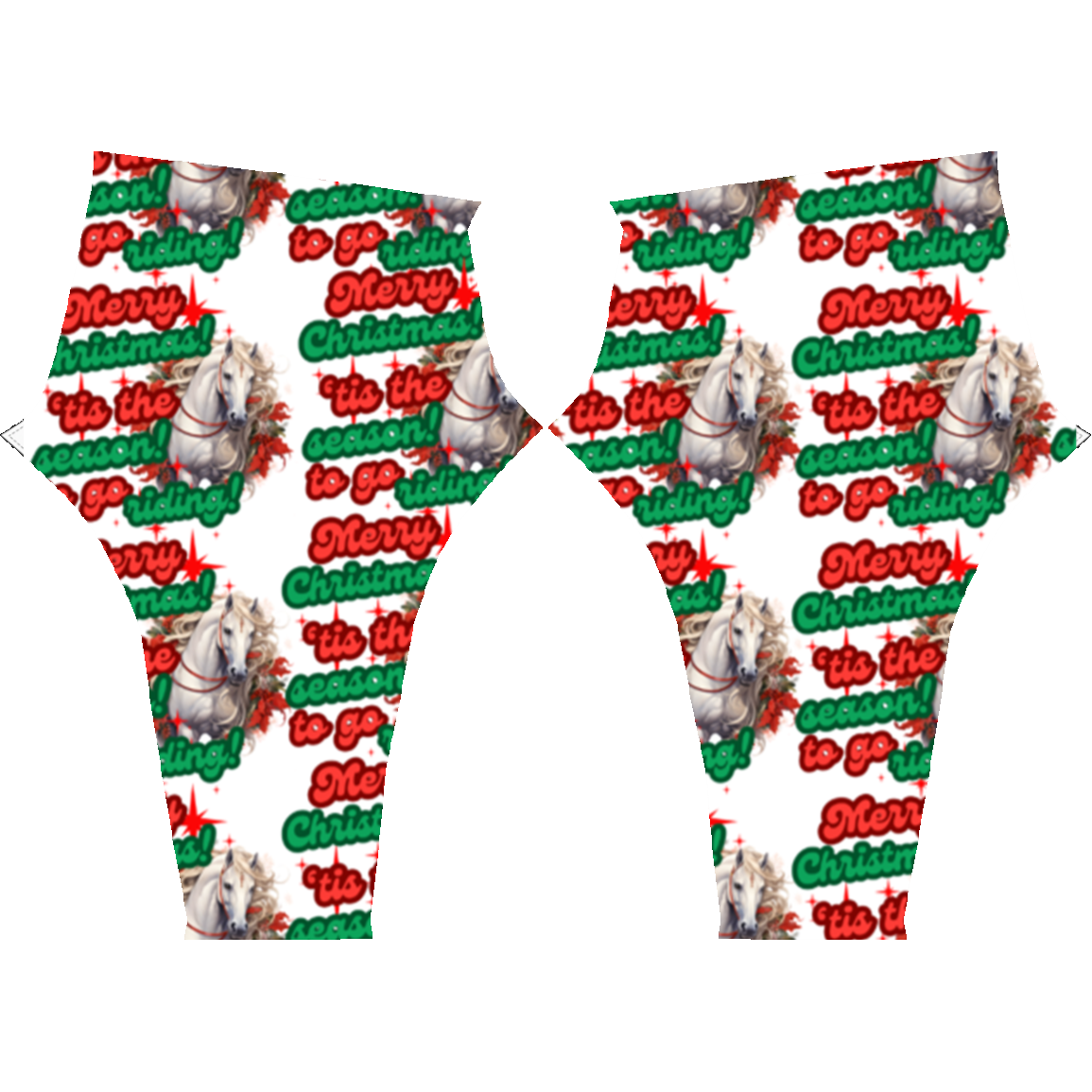 Tis The Season To Go Riding Christmas Leggings