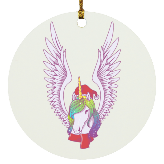 Christmas Unicorn Ornament