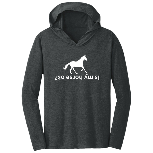 Is My Horse Ok - Lightweight T-Shirt Hoodie For Horse Lovers