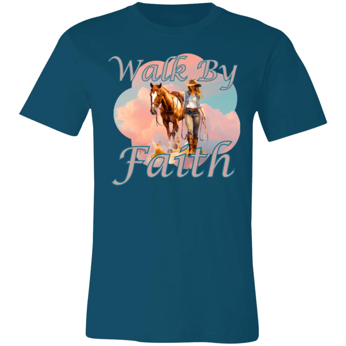 Walk By Faith  - T-Shirt Unisex - Red