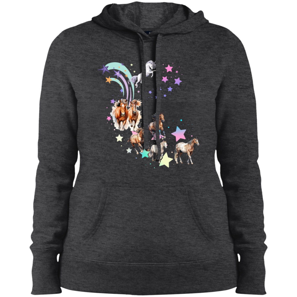 SALE  Shooting Star Horses and Unicorn Pullover Hoodie Sweatshirt