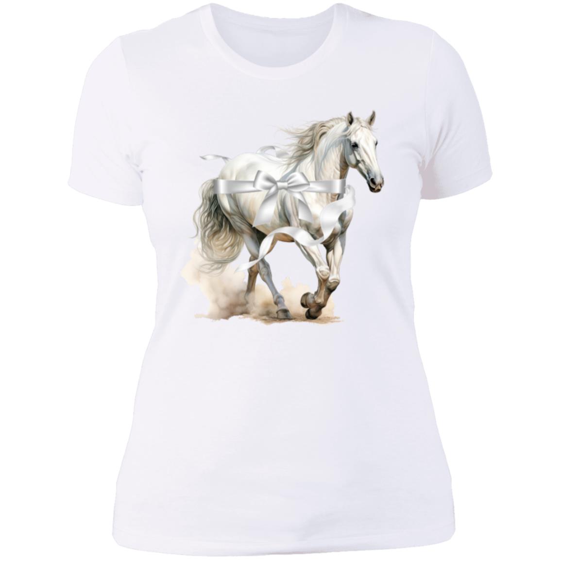 White Support A Cause T-Shirt For Horse Lovers