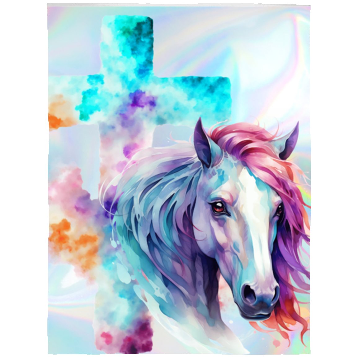 Heavenly Harmony Blanket For Faith Filled Horse Lovers