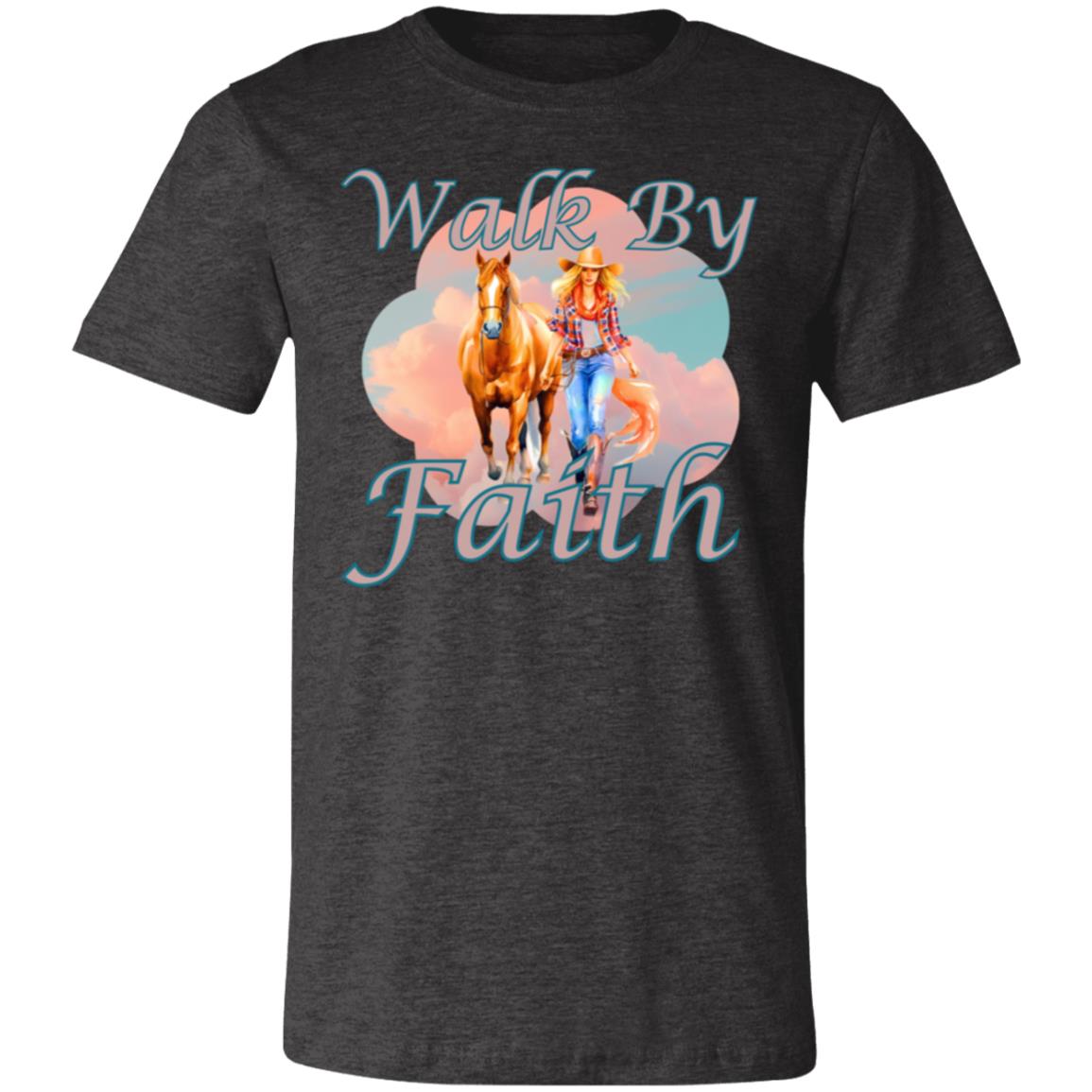 Walk By Faith - T-Shirt Unisex - Chestnut Blonde