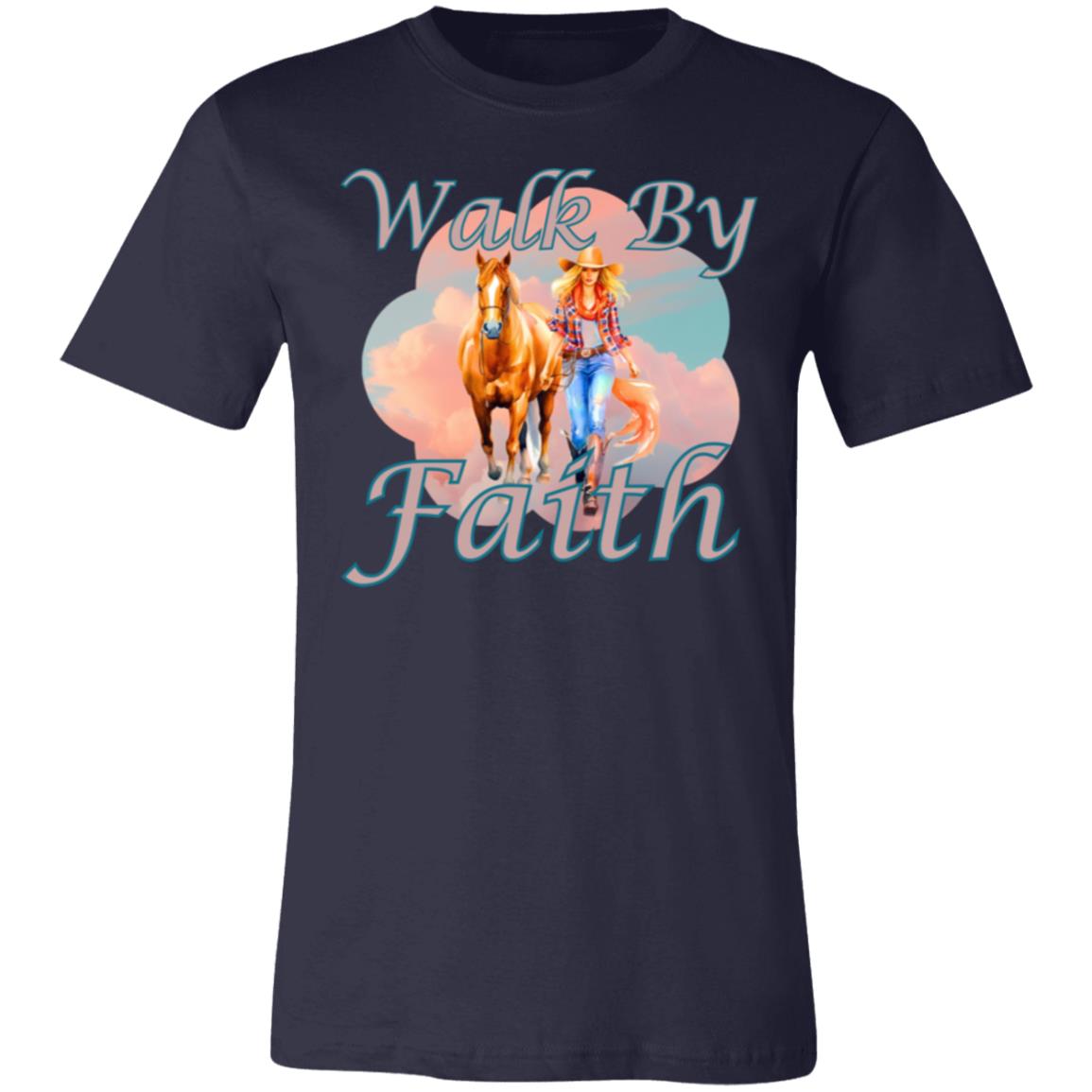 Walk By Faith - T-Shirt Unisex - Chestnut Blonde