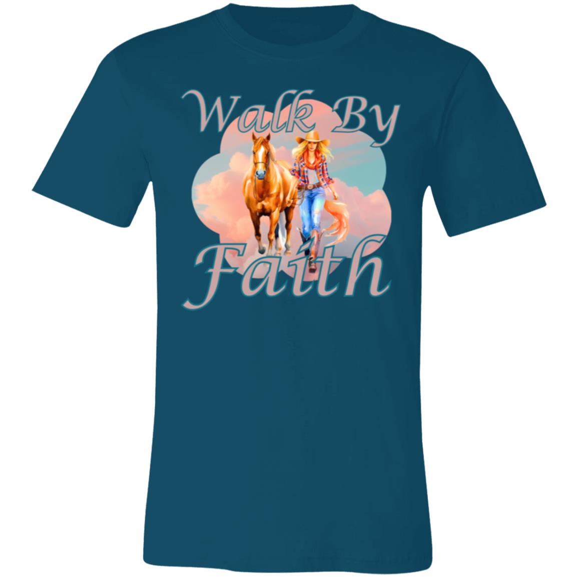 Walk By Faith - T-Shirt Unisex - Chestnut Blonde