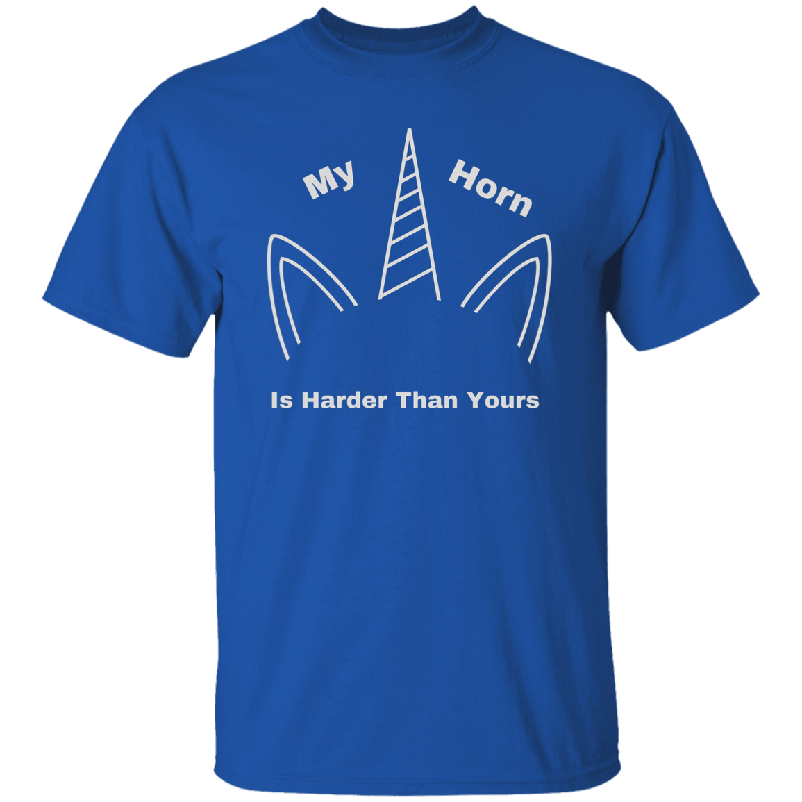 My Horn Is Harder Than Yours Men's Father's Day T-Shirt Funny Haha