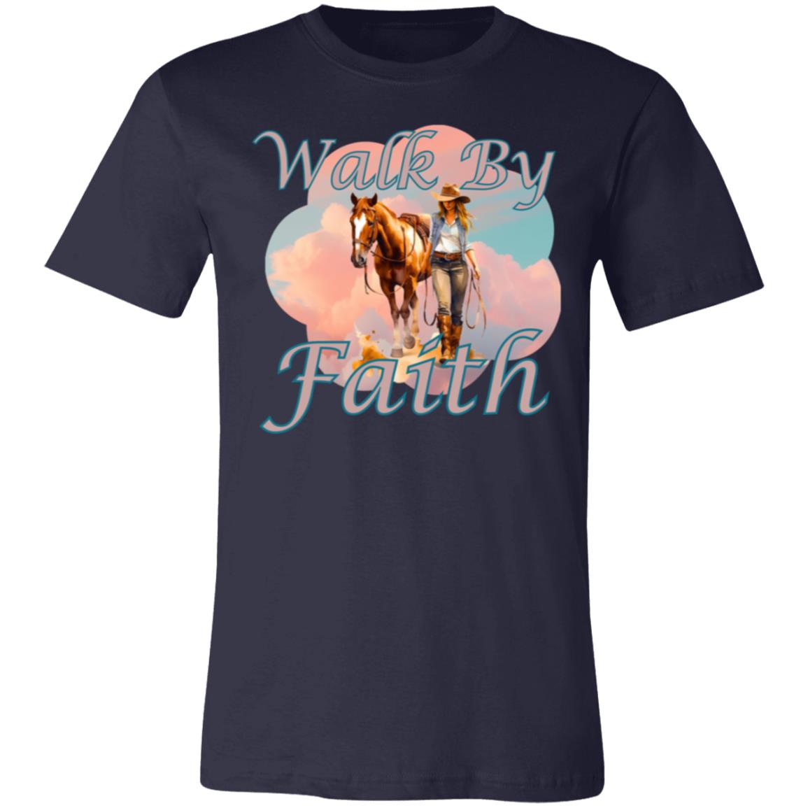 Walk By Faith  - T-Shirt Unisex - Red