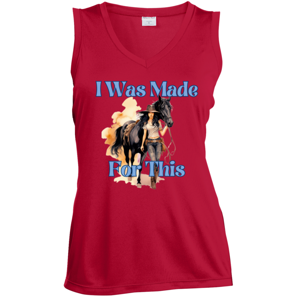 I Was Made For This Ladies Sleeveless V-Neck Tank Top