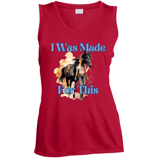 I Was Made For This Ladies Sleeveless V-Neck Tank Top