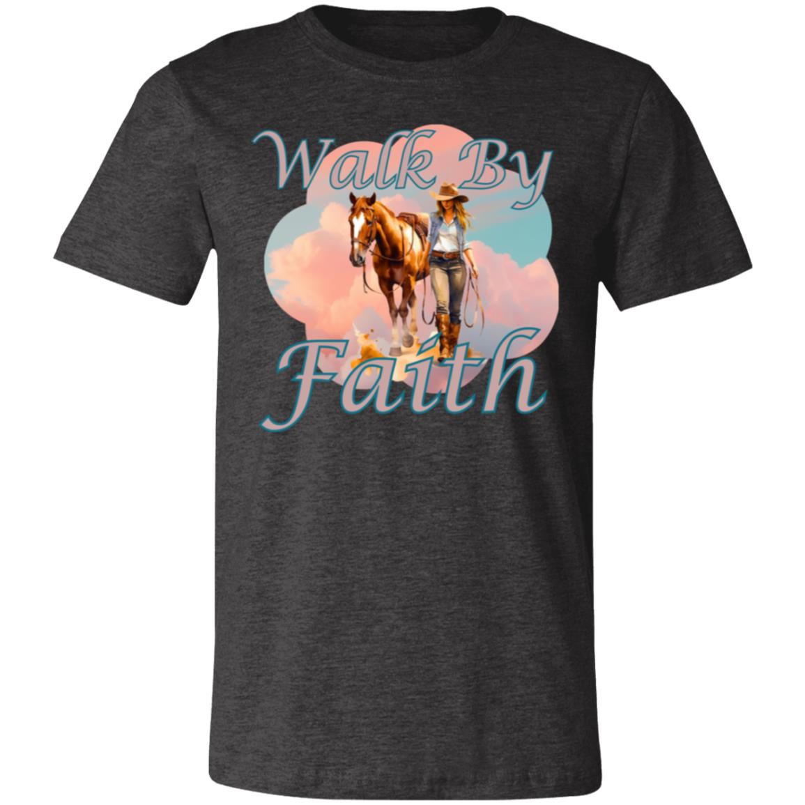 Walk By Faith  - T-Shirt Unisex - Red