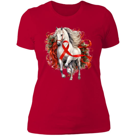 Red Support A Cause T-Shirt For Horse Lovers