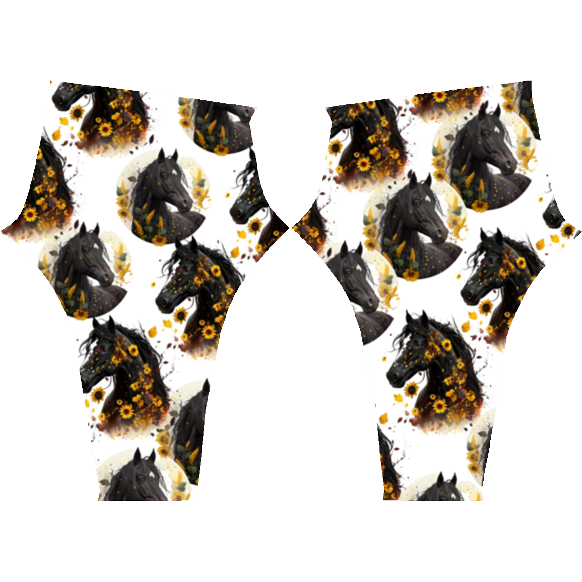 Pumpkin Patch Leggings For Fall Halloween Horse Lovers