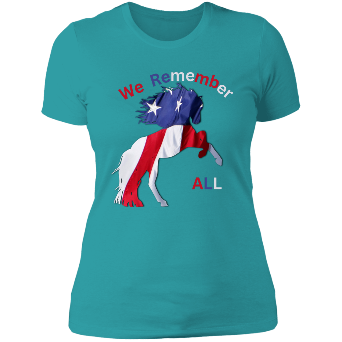 We Remember All Memorial Day T-Shirt For Ladies