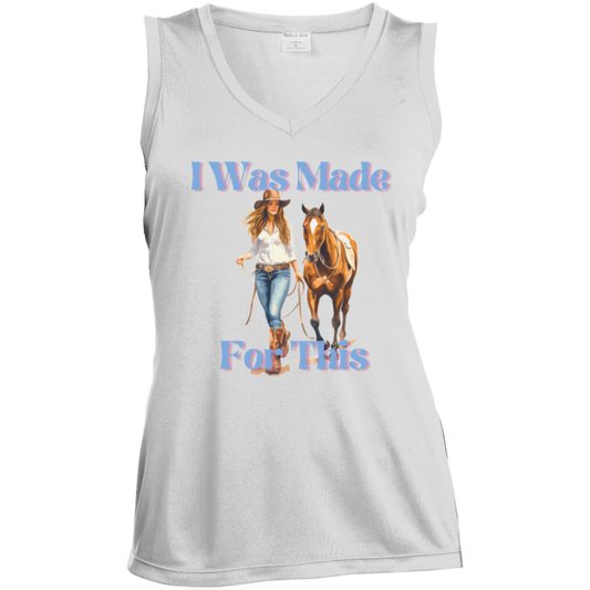 I Was Made For This Ladies Sleeveless V-Neck Tank Top