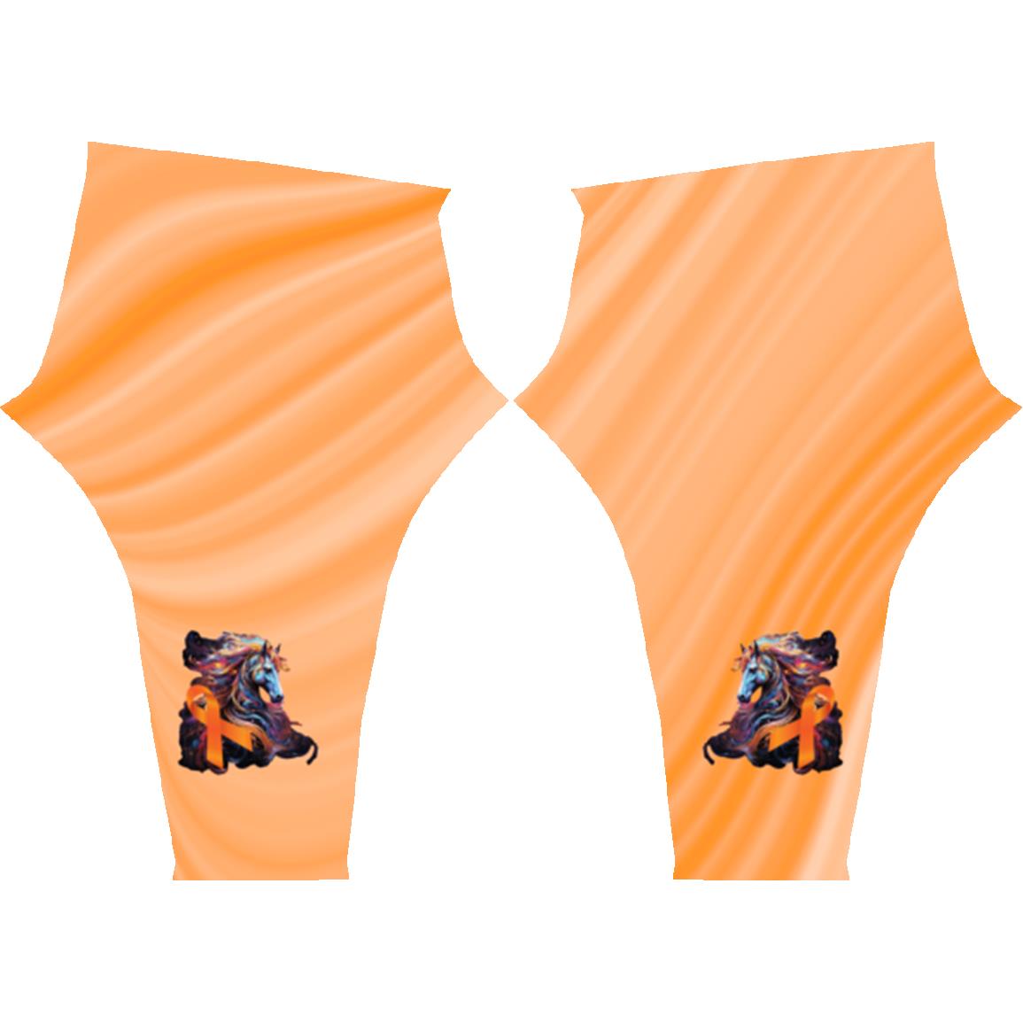 Orange Support A Cause Leggings For Horse Lovers