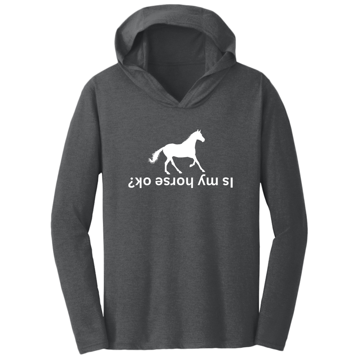 Is My Horse Ok - Lightweight T-Shirt Hoodie For Horse Lovers