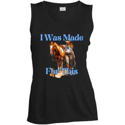 I Was Made For This Ladies Sleeveless V-Neck Tank Top