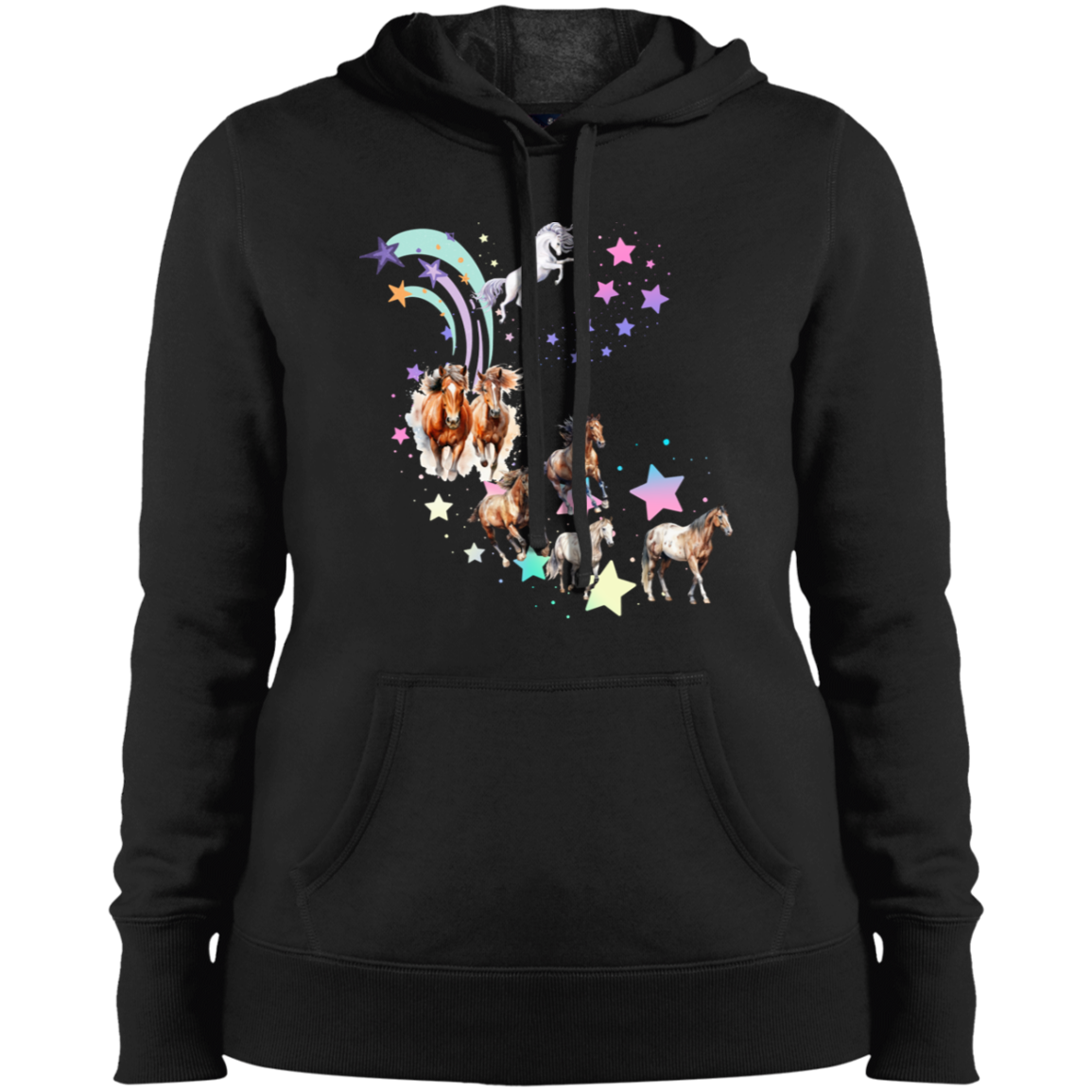 SALE  Shooting Star Horses and Unicorn Pullover Hoodie Sweatshirt