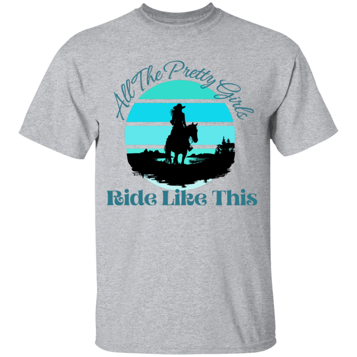 All The Pretty Girls Ride Like This Girls T-Shirt