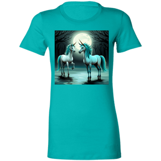 Teal Unicorns T-Shirt for Women
