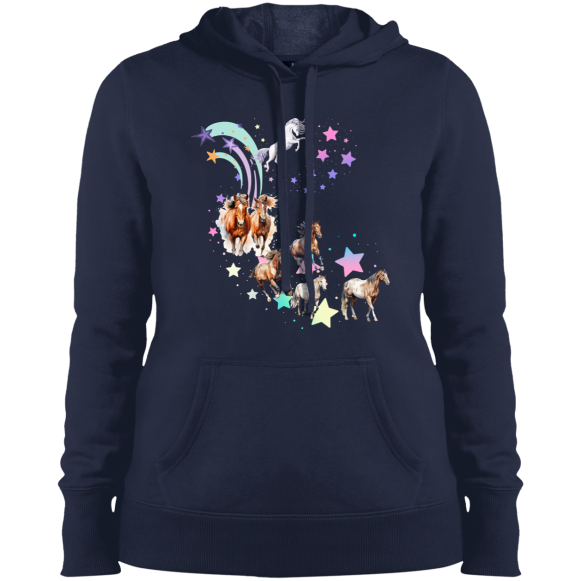 SALE  Shooting Star Horses and Unicorn Pullover Hoodie Sweatshirt