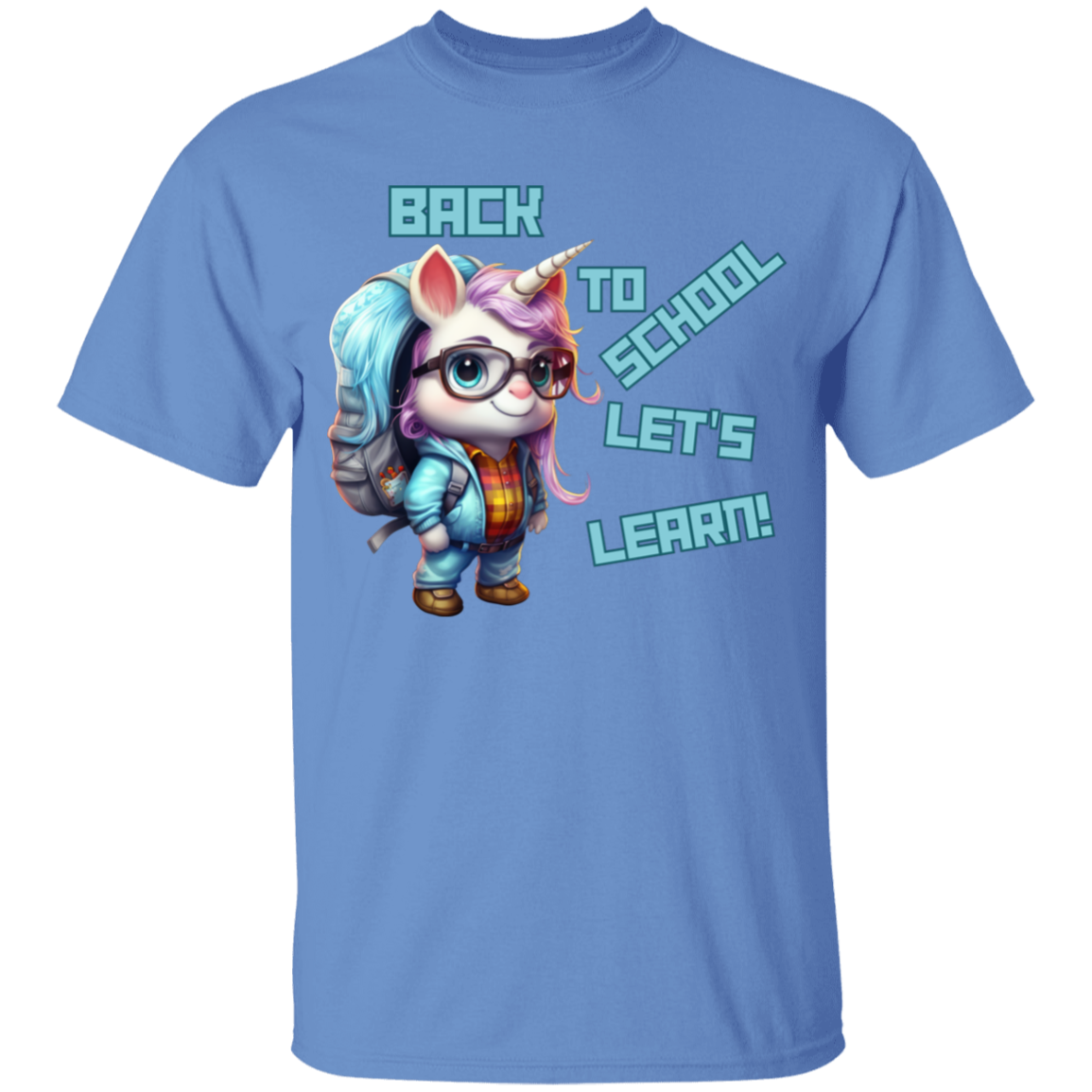 Back to School Let's Learn T-Shirt: Adorable Unicorn Cartoon for Youth