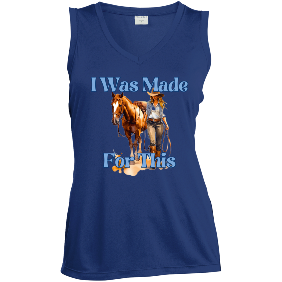 I Was Made For This Ladies Sleeveless V-Neck Tank Top