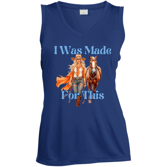 I Was Made For This Ladies Sleeveless V-Neck Tank Top