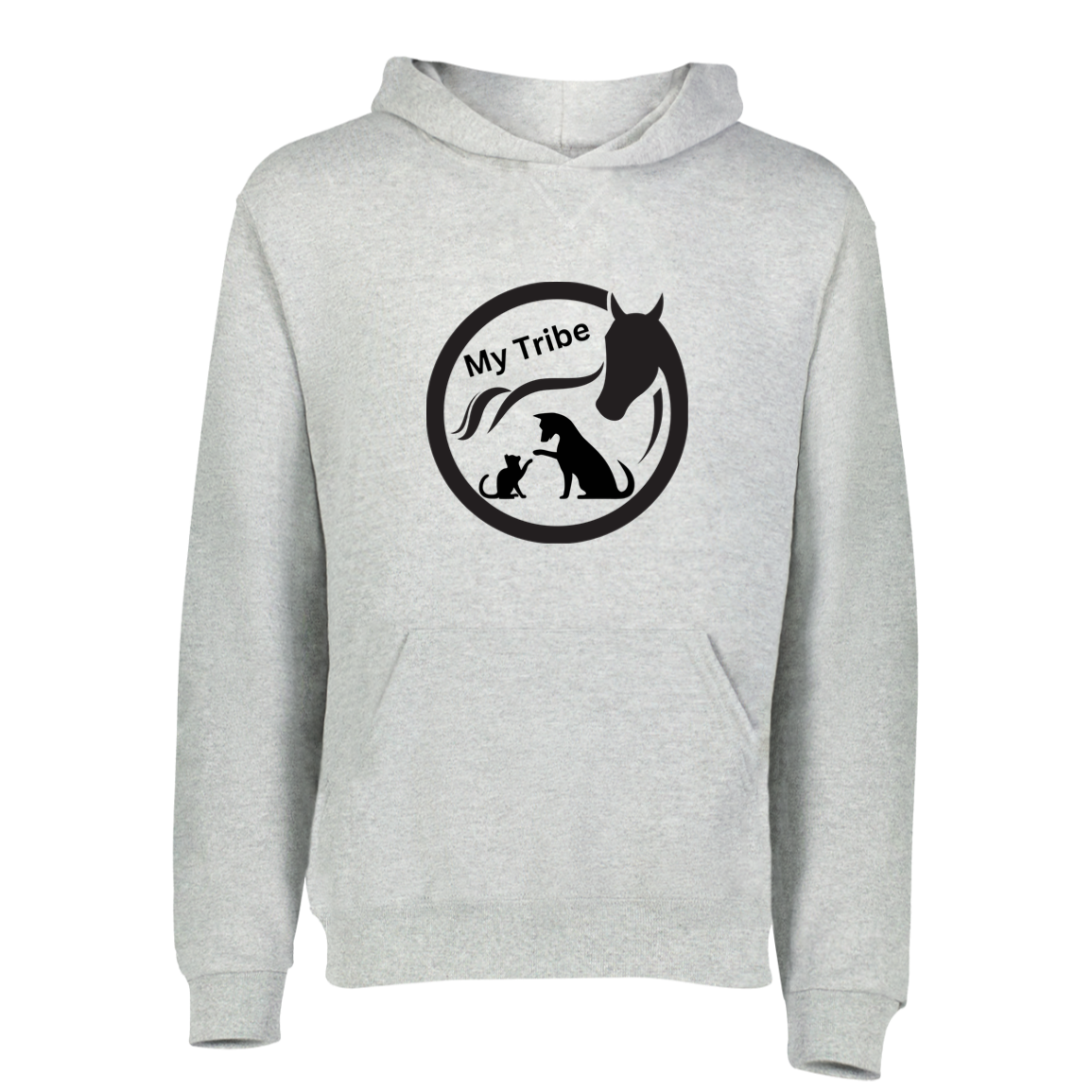 My Tribe Fleece Hoodie For Animal Lovers, Horse Lovers, Dog Lovers, Cat Lovers