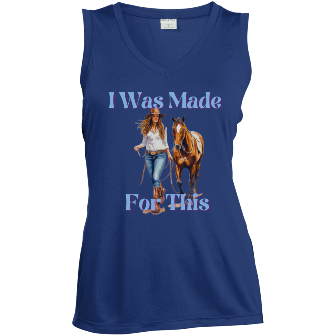 I Was Made For This Ladies Sleeveless V-Neck Tank Top