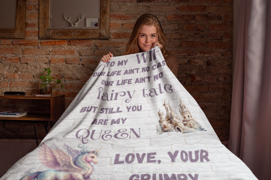 50x60 Wife Fairy Tale From Husband Blanket