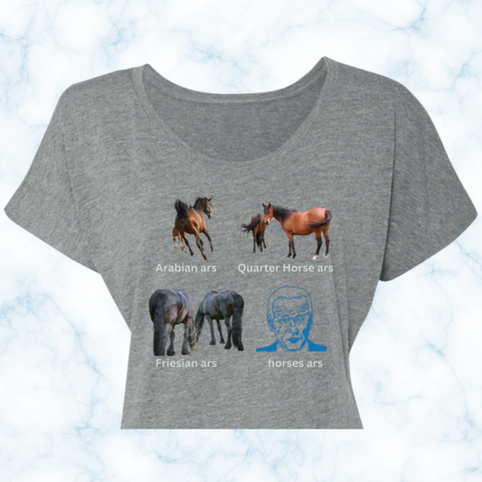 Horses Arses T-Shirt President Funny