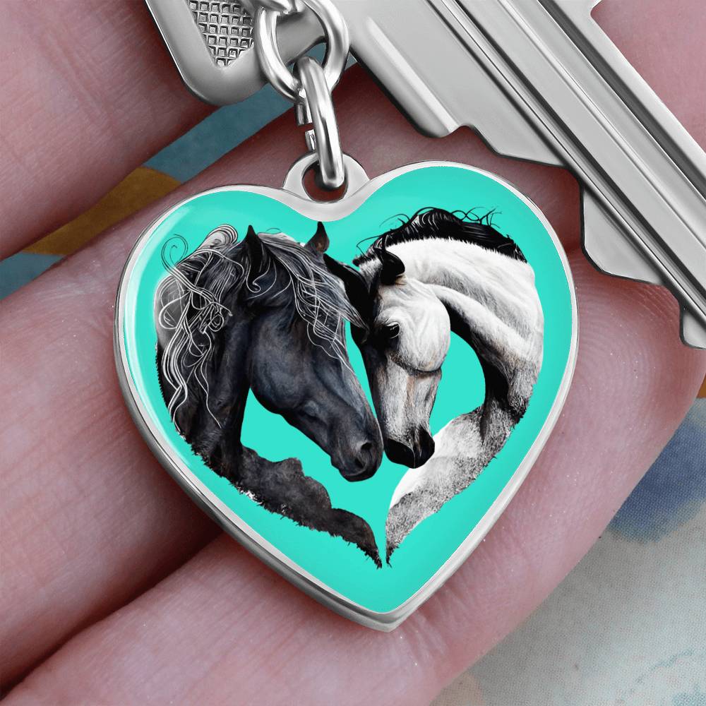 Engraved Keychain For Horse Lovers