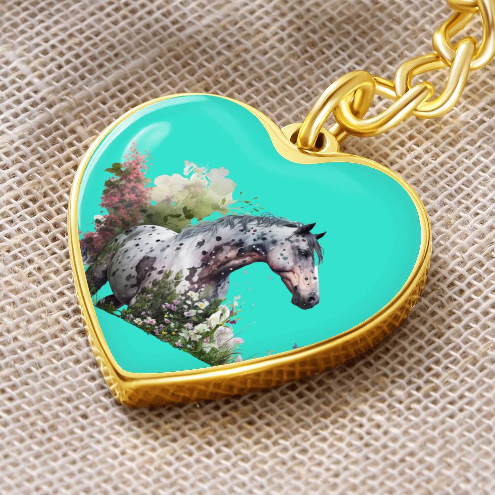 Engraved Keychain Appaloosa Horse