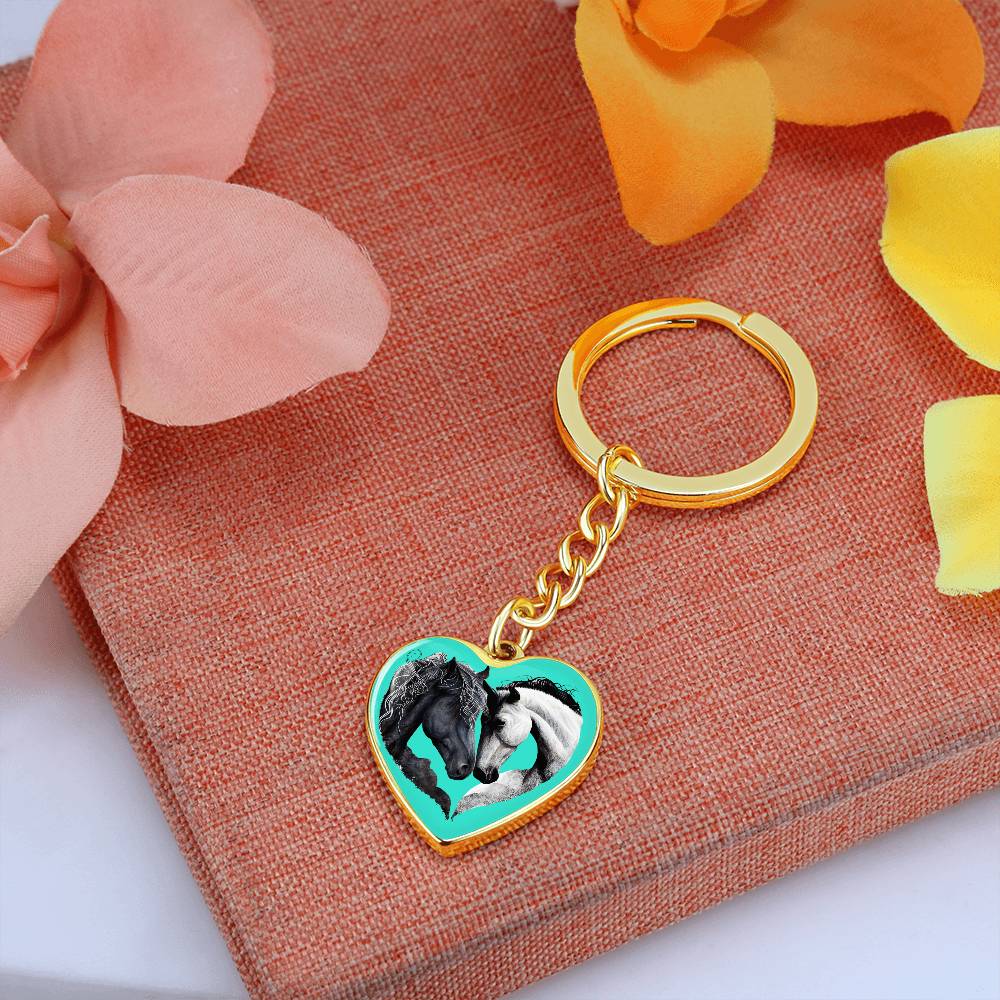 Engraved Keychain For Horse Lovers