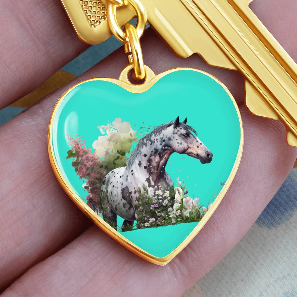 Engraved Keychain Appaloosa Horse