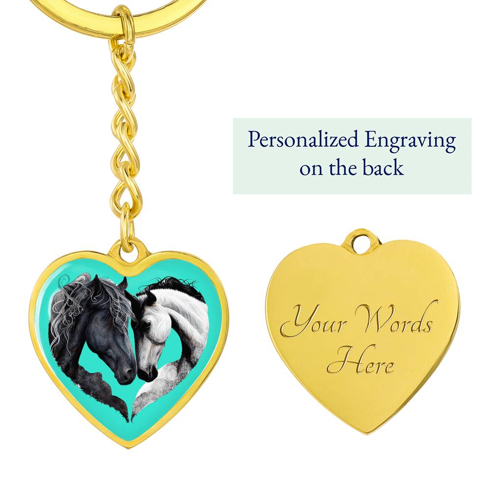 Engraved Keychain For Horse Lovers