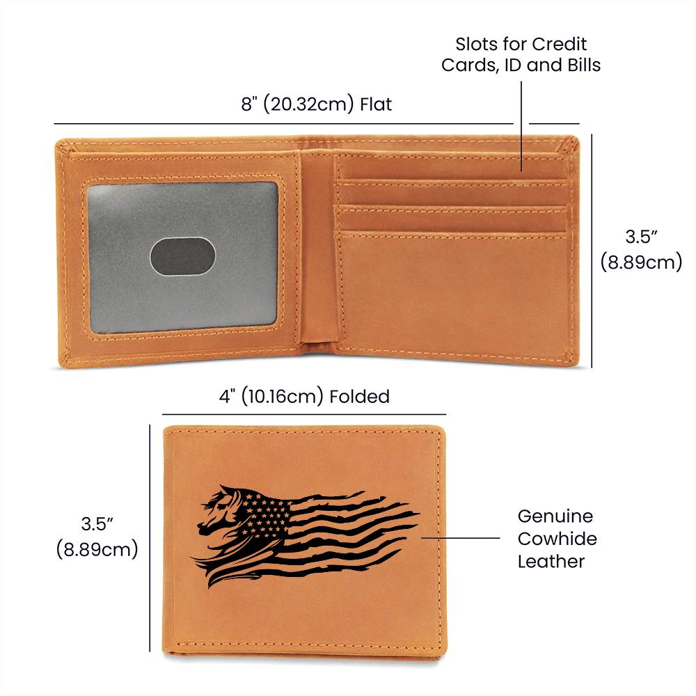 Horse Flag Wallet For Those American Horse Lovers