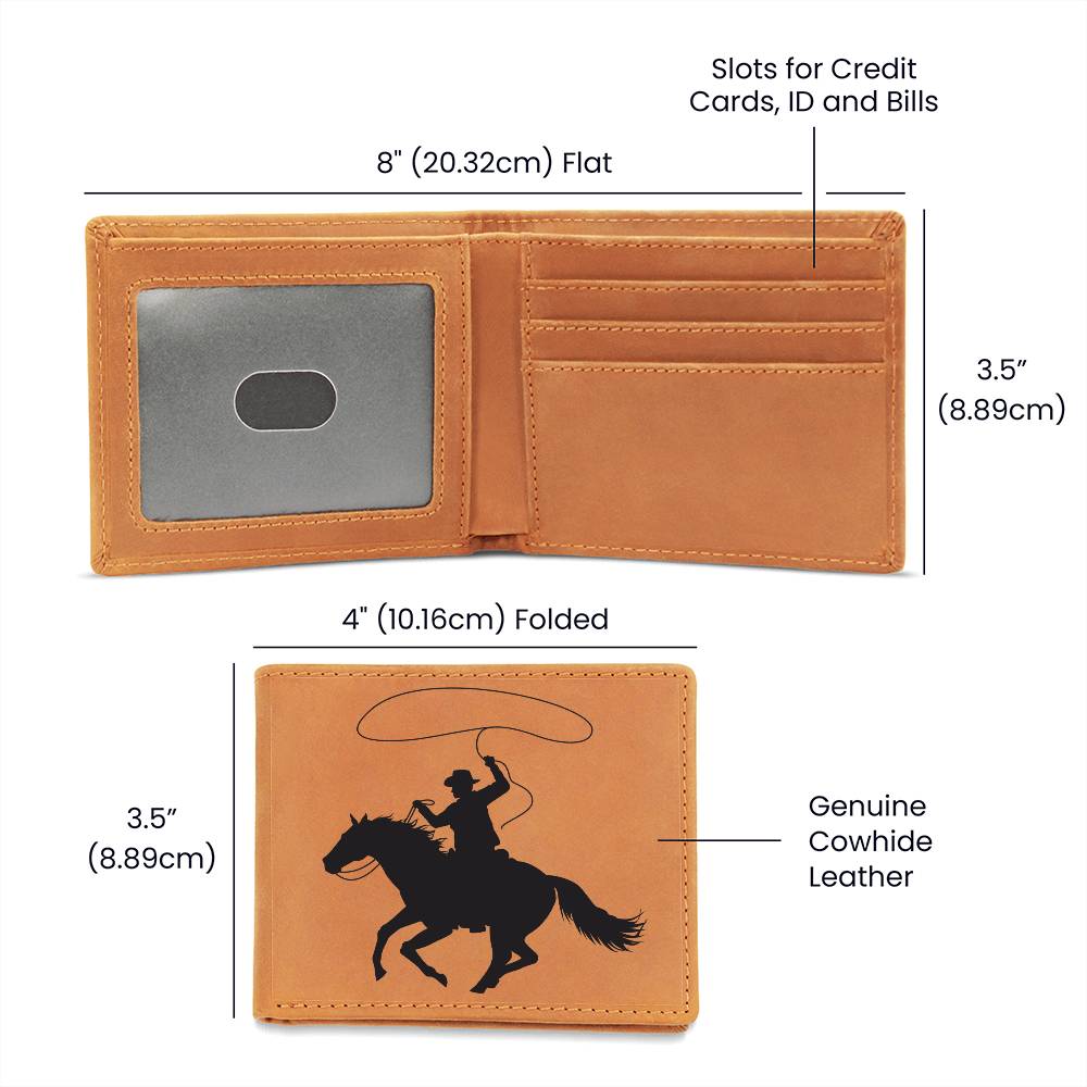 Cowboy Roping Horse Wallet