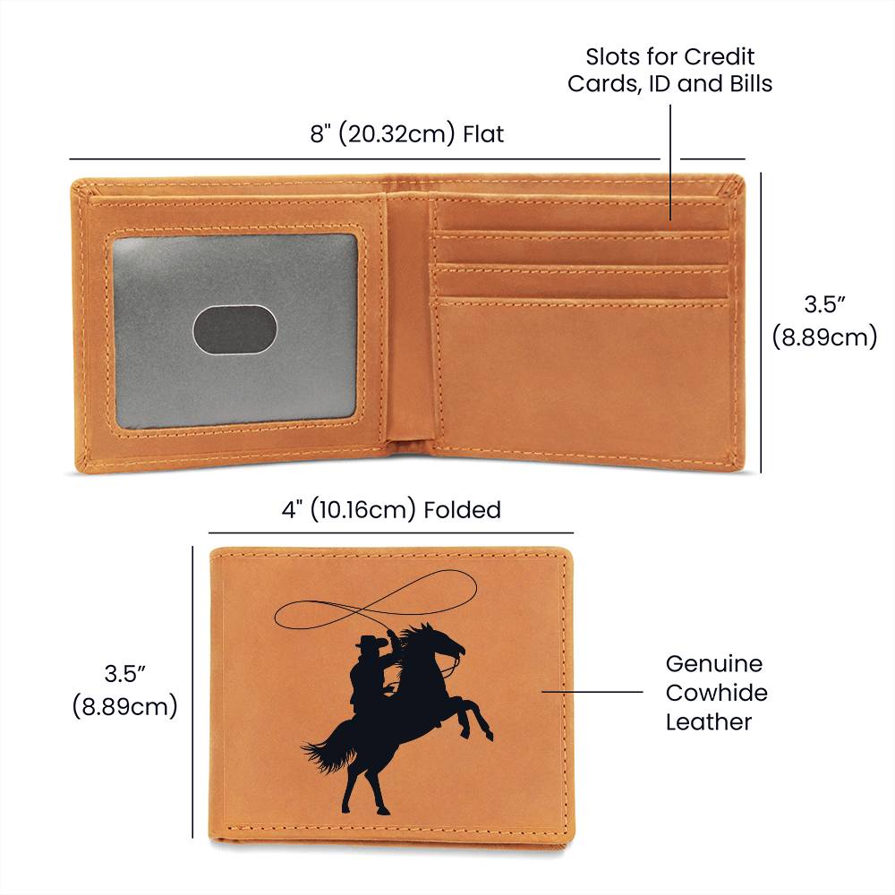 Cowboy Roper Horse Wallet