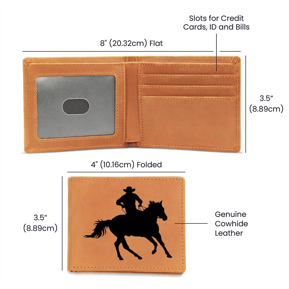 Cowboy Wallet For Men Who Love Horses