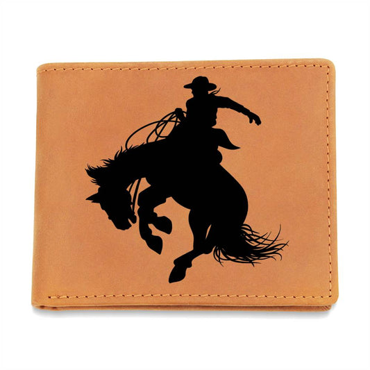 Bronco Cowboy Leather Wallet For Men