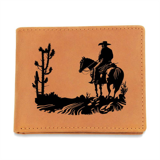 Cowboy Scene Wallet For Men Who Loves The Country Ride