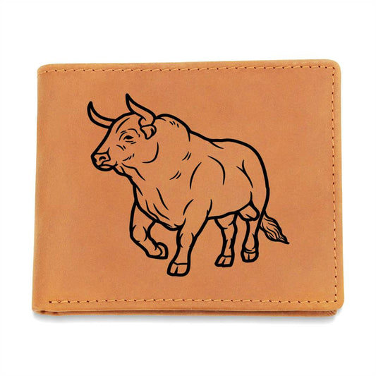 Bull Outline Wallet for Cowboys