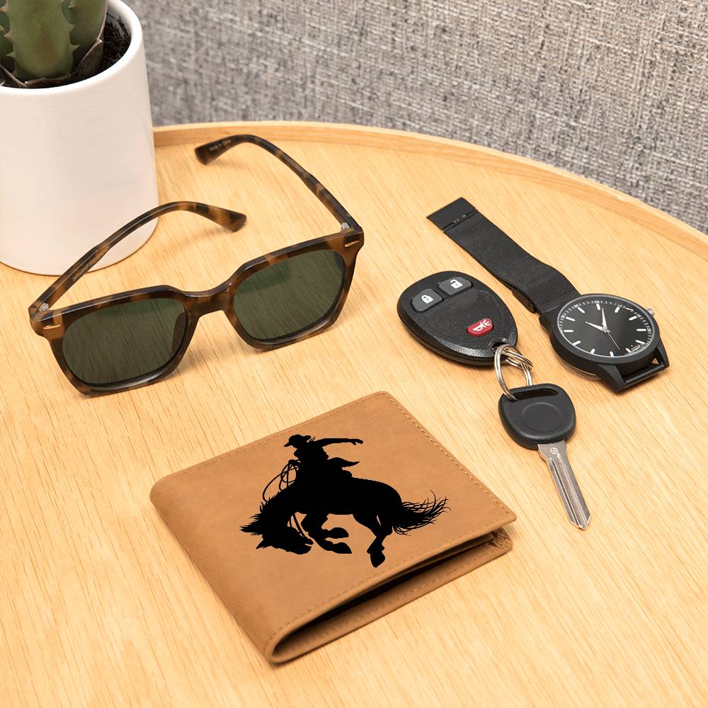 Bronco Cowboy Leather Wallet For Men