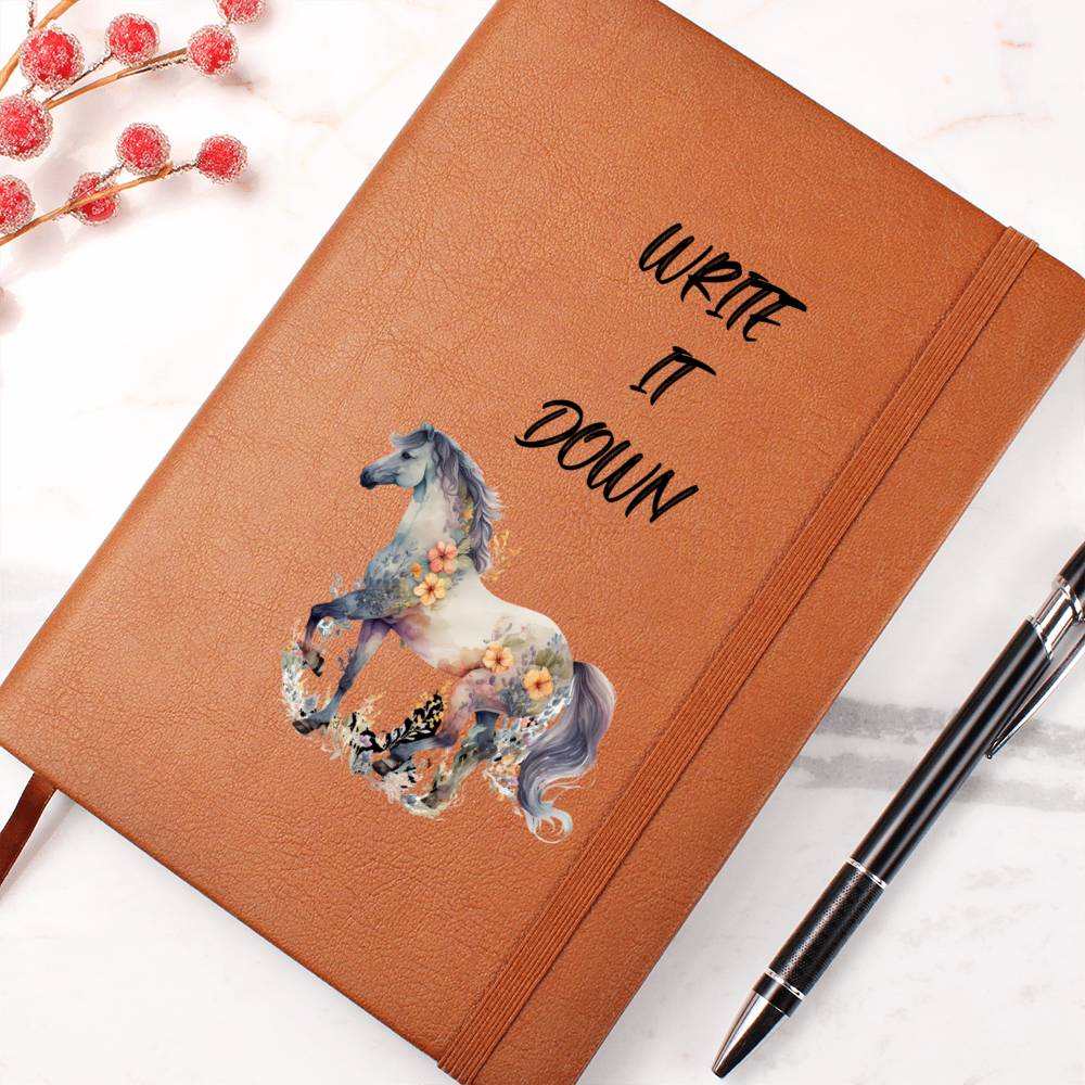 Write It Down Journal Notebook For Horse Lover